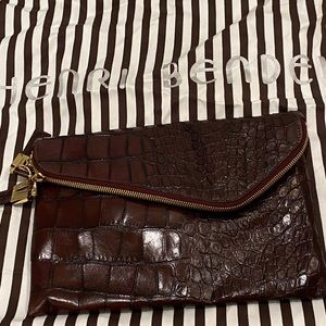 Original Henri Bendel Leather clutch